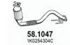 VW 1K0254304C Exhaust Pipe